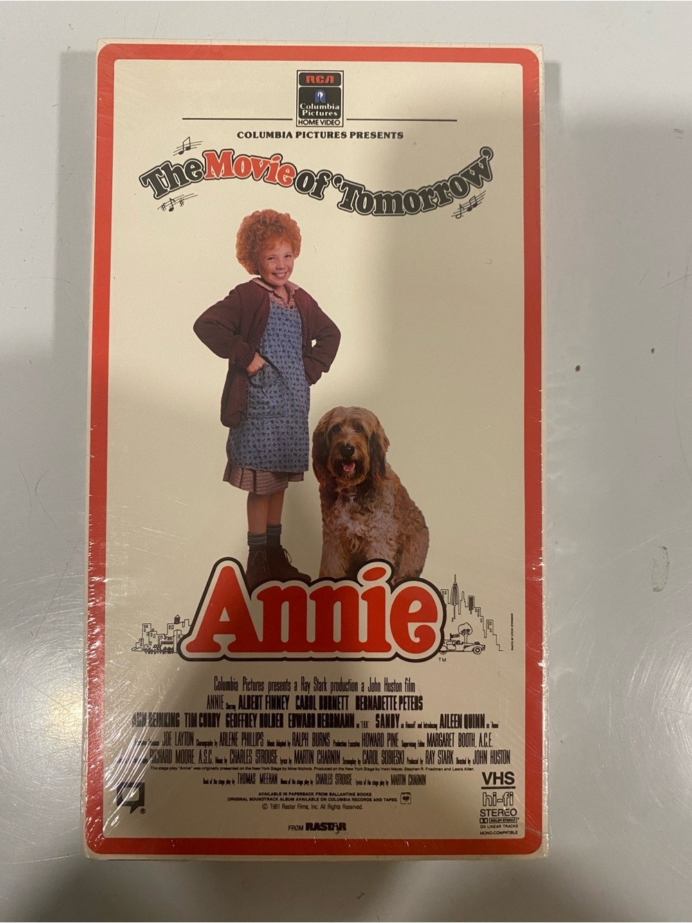 Annie VHS 1985 RCA Columbia Pictures Slip Sleeve Opened Original Shrink Wrap